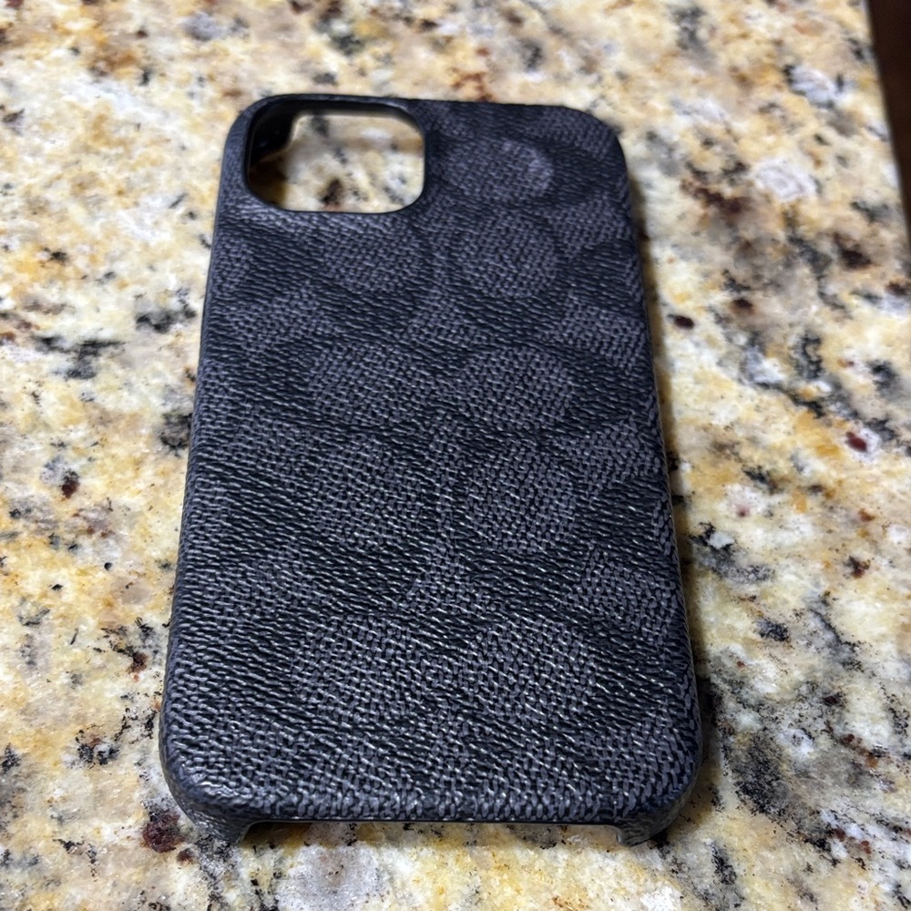 Coach Navy/Black Patterned Phone Case